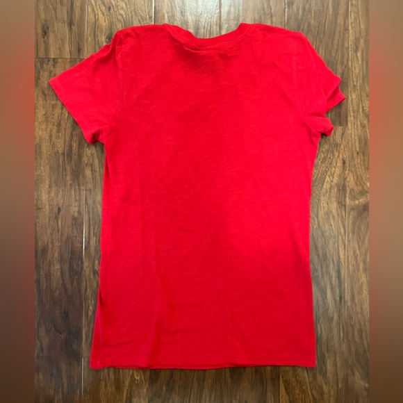 PINK Women’s Tee - Red w/ Gold Foil Letters - Medium - EUC - Picture 2 of 5